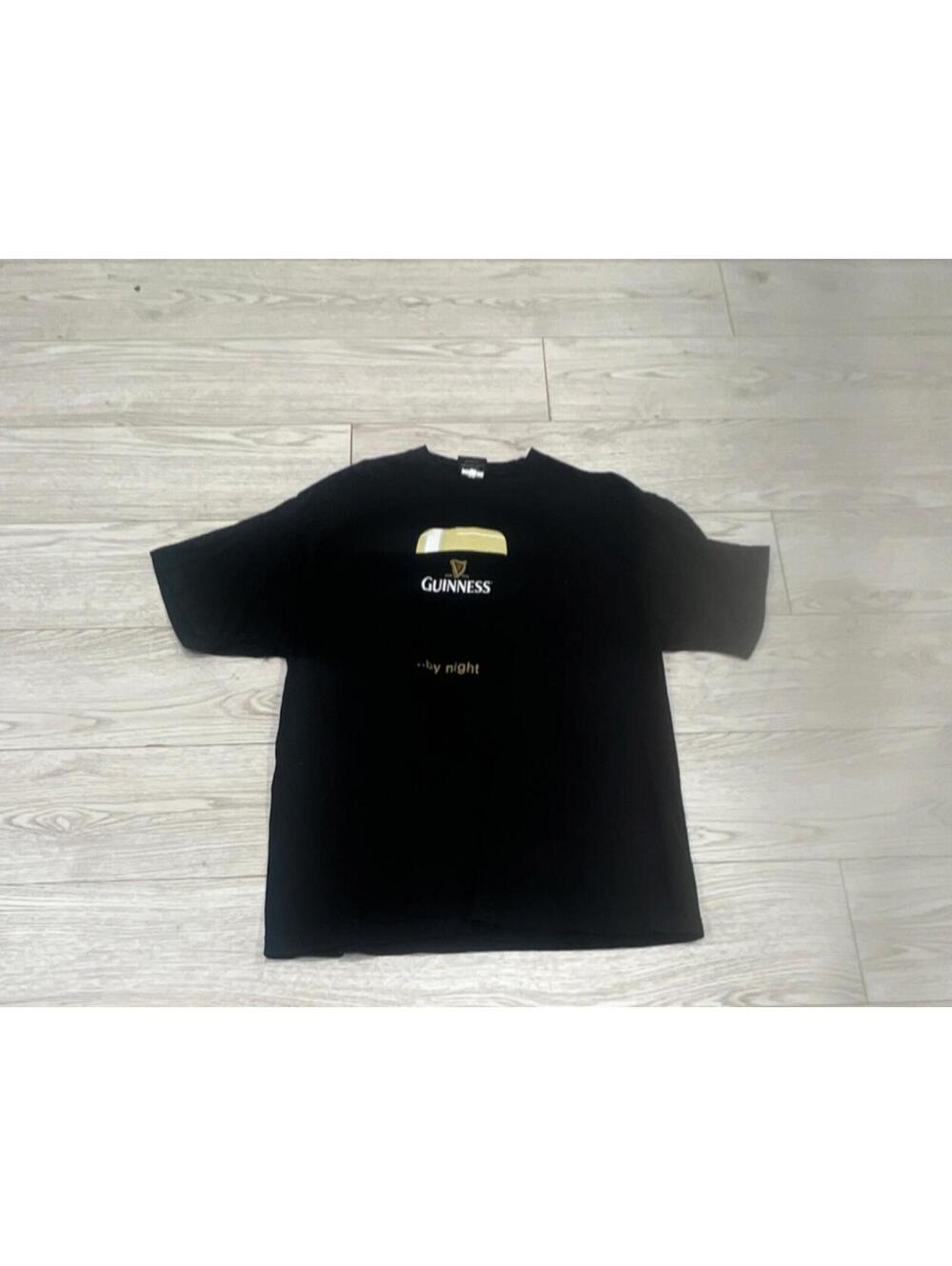 Guinness Men's Black Solid Graphic T-Shirt Size L $59